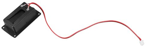 Kisangel Boîtier De Batterie Noir Petit Pour Guitare Électrique Compartiment Pour Pile 9 V, Connecteur 2 Broches Fiable, Micro Actif Intégré, Accessoire Instrument Musique Adaptable