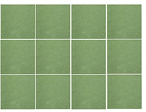 Piastrelle autoadesive per Moquette, Piastrelle Lavabili autoadesive per Pavimenti in Moquette, 12 x 12 Pollici, Staccabili e attaccabili, giunzioni Senza Soluzione di continuità,