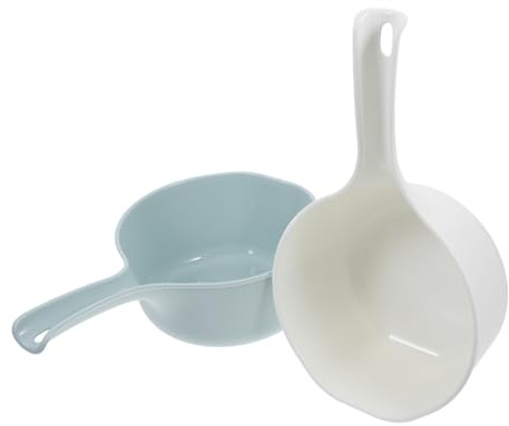 Mikinona 2pièces Louche Arrosage Plastique Pour Cuisine Et Salle De Bain Lot De Outils Avec Poignée Confortable Pour Eau Et Fruits
