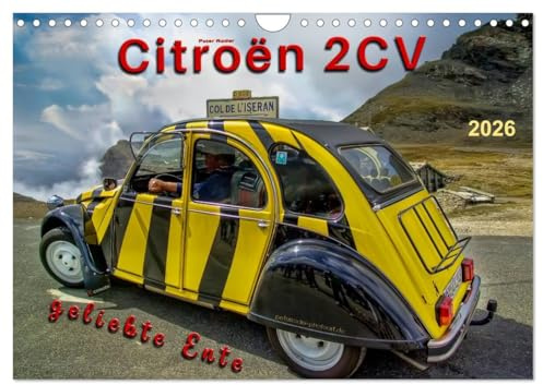 Citroën 2CV - un canard bien-aimé, Version française (Calendrier mural 2026 DIN A4 portrait), Calendrier CALVENDO mensuel