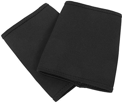 Dpofirs Bandages D'entraînement de Bras en Néoprène, Manchon de Compression Amincissant, Forme du Haut du Bras pour Le Sport, Fitness, Protection, Noir + Jaune, Paquet de 2 (M)