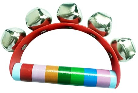 Zambuph Tambourin, Instrument de Musique à Main, Percussion Douce et Facile à Tenir. Jouet Amusant pour Les Tout-Petits Qui apprennent en Toute . Petit Tambourin Main.