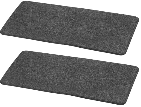 QUARKZMAN 2 Piezas De Molde De Base De Fieltro 13 X 6 Pulgadas Rectangular Molde para Fondo De Bolso Insertos De Tablero para Bolso Esquina Arqueada para Bolso Bandolera Mochila Gris Oscuro