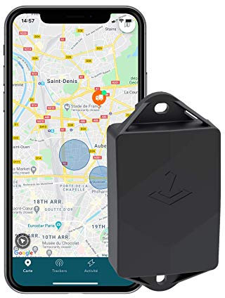 Traceur GPS Professionnel Trakmy Mini Noir – Autonomie 3 Ans – Zéro Recharge, Zéro Câble – Compact & Ultra Discret – Suivi Anti-Vol en Temps Réel pour Voiture, Moto, Remorque, Bateau, Chantier