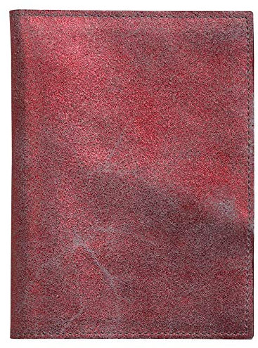 Clairefontaine 410075C Kartenetui Ruby, aus Wildleder, 14,5 x 1 x 10,5cm, 1 Stück, Rot glänzend