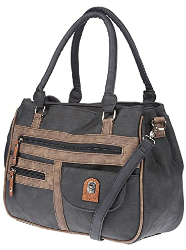 Christian Wippermann große Damen Umhängetasche Tasche Schultertasche in Leder Optik