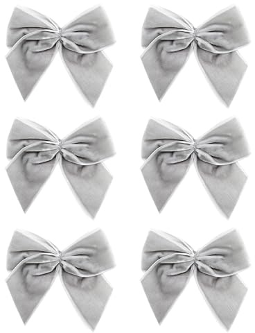 Italian Options Schleifen, Textil, Silber, 10 cm, 6