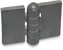 Ganter Normelemente | Bisagra para soldar - GN 1366-ST-60-30-A-BL | Perfil de acero | BxL: 60x30 mm