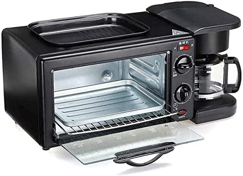 RKYRRKI Forno Elettrico da Tavolo Forno a microonde da 9 Litri, Forno a convezione, Controllo Intelligente della Temperatura, Interno e Custodia in Acciaio Inossidabile, Aspetto retrò estetico e Pra