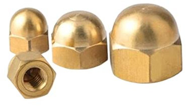 M3 M4 M5 M6 M8 M10- M24 Edelstahl Messing Kohlenstoffstahl Hutmutter Sechskant Sechskantmutter mit metrischem Gewinde (Color : Brass_M20-1PCS)