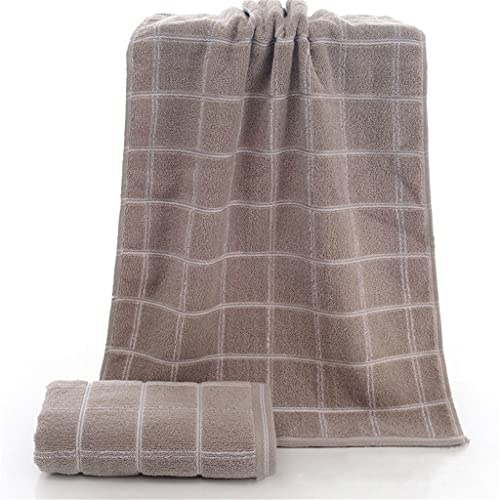 15.7 x 35.4 inches (40 x 90 cm) Plaid Cotton Men and Women Washcloth Bathroom Towel Bathrobe Beach Sun Bath Sauna Large Towel Yoga (Color : C, Size : 40x90cm) (C 40x90cm)