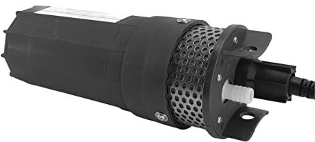 JMorCO Pompe Submersible, Pompe à Eau Solaire pour puits Profond 6,5 L, Coque alimentée par Batterie, déconnexion Rapide, Levage de 230 Pieds pour Bassin (Noir)