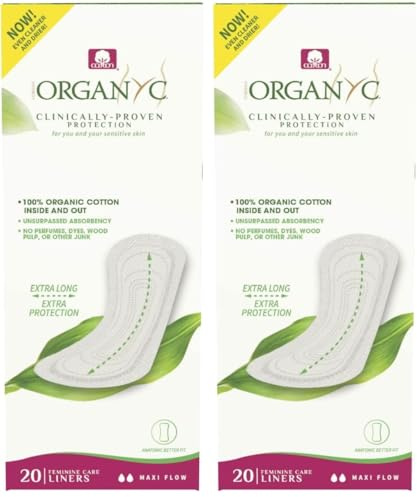 ORGANYC Slipeinlagen, extralang (Packung mit 2)
