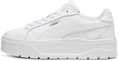 PUMA Damen Karmen II L Sneaker, White White Silver, 39 EU