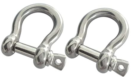 Sosoport 2stücke Bogen Schäkel Schraube Pin Schäkel Heavy Duty Für Rigging Takelageschäkel Kettenschäkel Stoßfängerschäkel Bergeschäkel Hebeschäkel Edelstahlschäkel