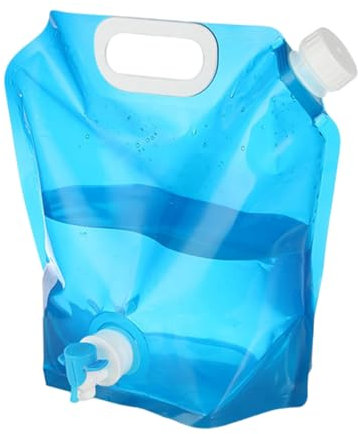 Wasserbeutel 5L/10L BPA Frei Wassersack Trinkwasser Camping Behälter, Faltbar Wasserkanister Tragbar Wasserbehälter Faltbarer Mit Zapfhahn, Trinkwasser Mit Tragegriff Und Hahn Für Outdoor-Aktivitäten