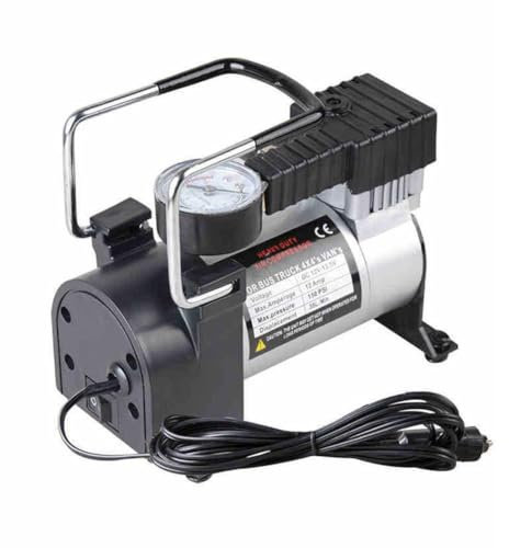 Compresseur en métal de luxe 12 V 200 PSI Gonfleur de pneu numérique avec jauge de pneu de voiture