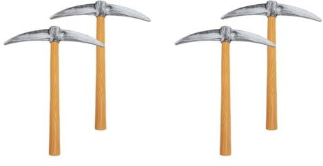 DEARMAMY Piccone Cartone Giocattolo Di Piccone Di Halloween 4 Pezzi Piccone Cosplay Piccone Nano Falso Modello Di Piccone Accessori Per Costume Piccone Deguisement