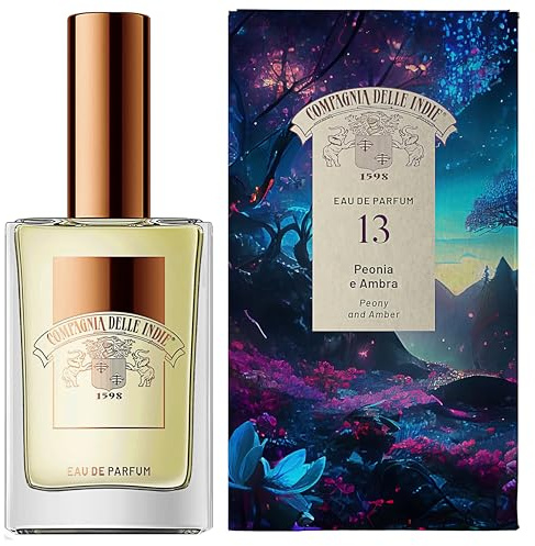 Compagnia delle Indie - Eau de parfum för kvinnor – damparfym – parfym för kvinnor – blommiga noter I 75 ml (pion och bärnsten)