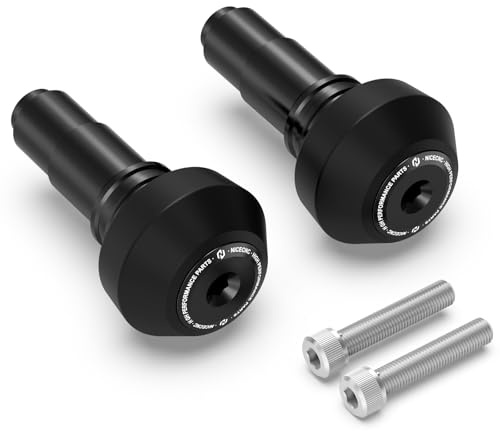 NICECNC Motorcycle Frame Sliders Protector Crash Guard Compatible with 690 Enduro SMC SMC R 2008-2024, Compatible with Husqvarna 701 Supermoto/Enduro 2016-2024, Aluminum, Black