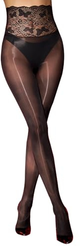 HTRUIYATY Medias Brillantes 3D Con Medias Pantys Mujer Transparente Sin Costuras Pantys