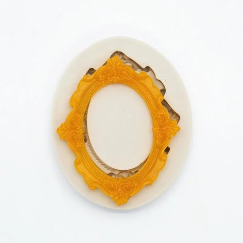 Epoxidharz-Formen, 7,8 x 6,3 x 0,9 cm, Fotorahmen, Silikonform, Harz, Küche, Backwerkzeug, Kuchen, Fondant, Dessert, Schokolade, Spitze, Dekorationszubehör