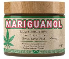 MARIGUANOL - Crema con Aceite de Cáñamo Extra Fuerte 90 g - Bálsamo para Masajes - Con Harpagófito, Árnica y Mentol - Alivio Muscular y Articular - Sensación Refrescante