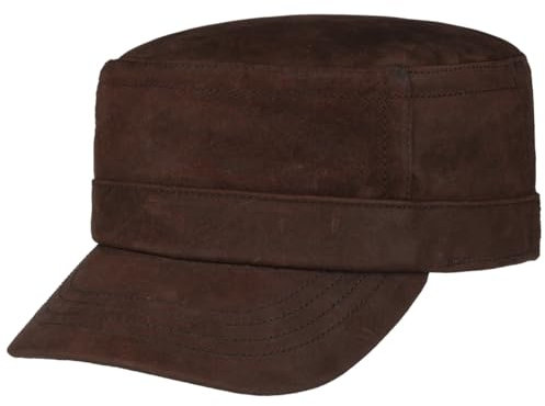 Stetson Classic Pigskin Armycap Ledercap Herren Herbst Winter rost M (56-57 cm)