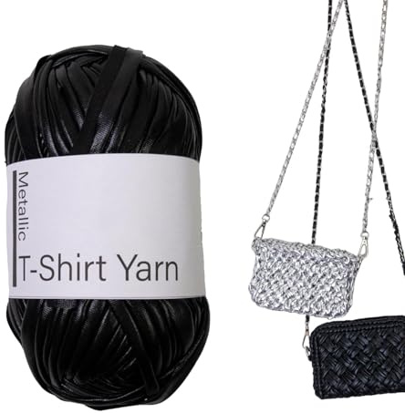 Zasdvn stickgarn, garn för virkning | elastiskt stickgarn | Modernt, mjukt garn för stickning, virkning och pyssel, glänsande stickgarn för kläder, t-shirts