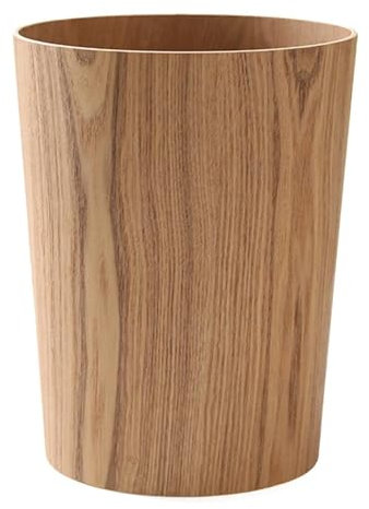 KhUkhu Papelera de Madera para Almacenamiento Creativo, Papelera para el hogar, Hotel, Sala de Estar, Oficina, Papelera nórdica, Papelera de Reciclaje,A2