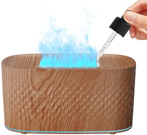 Portable Scented Diffuser, Fire Bonfire Scent Diffuser, Oil Flame Diffuser, Electric Color Changing Humidifier, Home Aromatherapy Flame Diffuser, LED Light Diffuser for Spa, Scented Diffuser