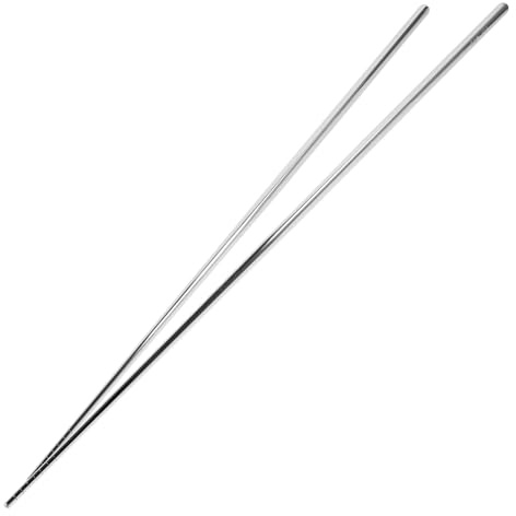 Alipis Bacchette in Acciaio Inossidabile Riutilizzabili Bacchette Lavabili in Lavastoviglie Per Uso Domestico Multifunzione Per Cena Delicate Per Ramen Accessorio Alimentare Per Casa