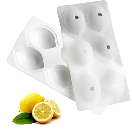 Euablfo Stampi Silicone Limone, 6 Griglie Stampo in Silicone al Limone, Stampo per Frutta Stampi Torta Mousse, per Cottura a Motivi Dolci Muffin Mousse Natale