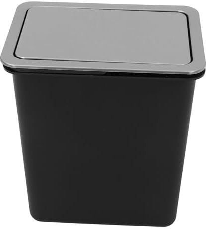 STOBAZA Poubelle de Cuisine Encastrée avec Couvercle Inox Pivotant Bac à Déchets Intégré Robuste Résistant Corrosion pour Plan de Travail