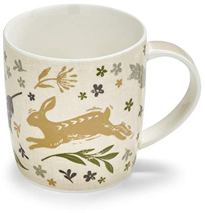 Cooksmart British Designed Coffee Mug | Ceramic Coffee Mugs for Home or Work | Large Mugs for Hot Drinks | Tea and Coffee Cups - Woodland