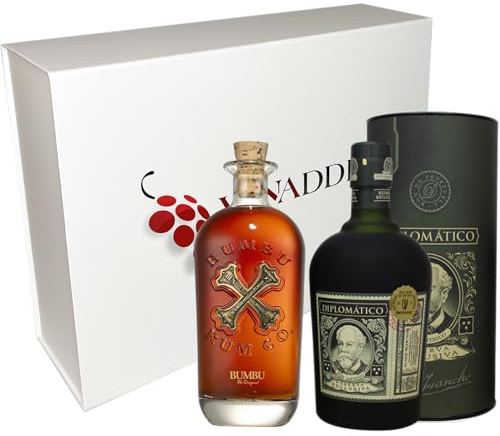 VINADDICT Coffret Rhums Diplomatico et Bumbu 2x70cl