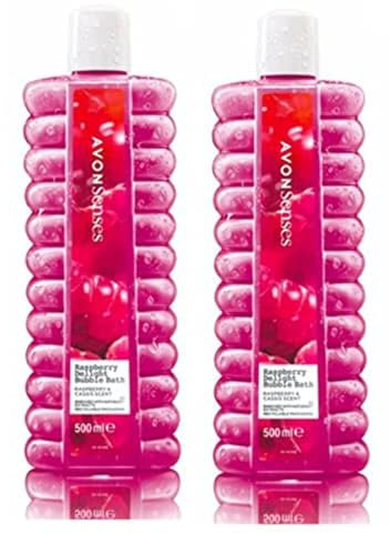 Avon Bubble Bath | Senses Raspberry Delight Bubble Bath - 500ml - Pack of 2