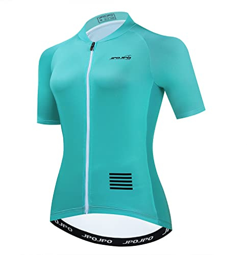 Maglia in jersey da ciclismo da donna, maglietta da bici, giacca da ciclismo, abbigliamento da squadra da ciclismo, collant da ciclismo, Cielo blu, S