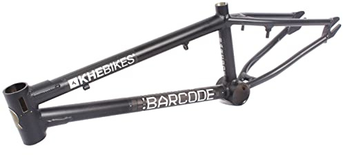 KHEbikes KHE Barcode BMX Rahmen 20 Zoll Matt Schwarz 1390 g Alu | AFFIX Ready, 19,5 Oberrohr, 7005 Aluminium, US-BB, RC 346 mm, HT 75°, ST 71°