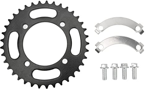 Aramox Rear Sprocket Fit For 50 to Pit Bike,420 76Mm 37 Teeth Rear Sprocket With Rear Sprocket Bolt Rear Sprocket Locker Sprocket For Motocross Bikes