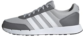 adidas Unisex Run 50s Shoes, Grey Two / Cloud White / Grey Four, 42 2/3 EU