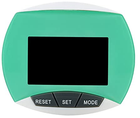 Luojuny Pedometer for Walking Steps and Miles Pedometers Clip on for Seniors Large Display Step Counter for Women, Calories Burned Fitness Tracker for Walking Running Green