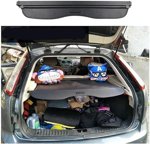 PAKJEL für Ford Focus 2009-2013 2009-2022 Auto Laderaumabdeckung Kofferraumabdeckung Rollo Einziehbare Kofferraum Schutz Abdeckung Cargo Cover,Autozubehör.,A-2009-2013