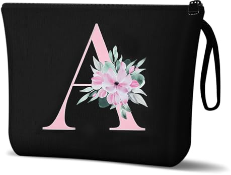 Aucuu Kosmetiktasche Damen Leinwand, Multifunktionaler Make-up-Tasche, Schminktasche, Travel Cosmetic Organizer, Groß Kapazität