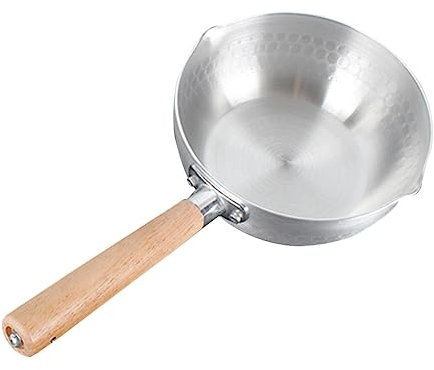 ANSNOW Sartén para Nieve de Acero Inoxidable, Tazón, Salsa, Sartén para Fideos, Sartén para Parrilla, Olla de Vapor de Metal, Olla para Ramen, Vaporera, Sartén Antiadherente, Accesorios, Fideos Pequ