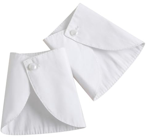 JAWSEU 1 Paar Fake Sleeves Abnehmbare Manschetten Mit Falschen Ärmeln Cuffs Women Fake Hand Frauen Plissee Manschetten abnehmbare Ärmelmanschetten Ärmelverlängerungen Handgelenk für blusen Pullover