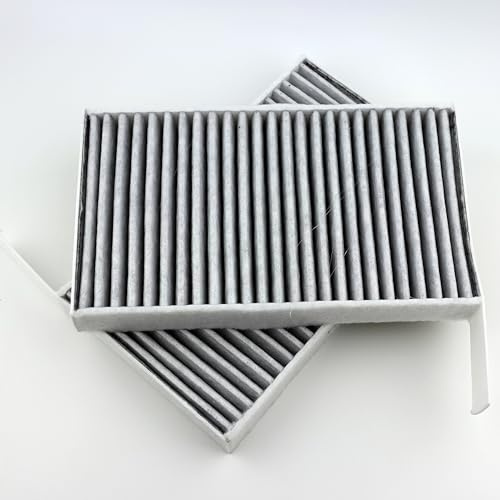Set-of-2-Pack, Pollen Cabin A/C Air Filter for Tesla Model 3 & Y (2019-26) | RHINORO Upgraded Double-layer activated-carbon A/C filter, High Dust-Holding Capacity, Pollen and Particle Filtration
