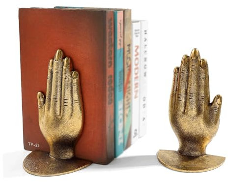 EYPKPL buchstütze Buchstopper, dekorative Kunst, dekorative Buchstützen, einzigartige goldene Buchstützen, dekorative Buchstützen für Zuhause, Büro, Schulen Stabil