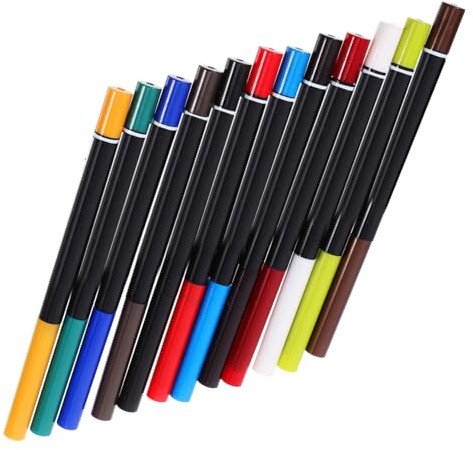 SOESFOUFU 12 Stück Augenbrauenstift und Lidschattenstift Wasserfeste Make Up Stifte aus Kunststoffen Einfach zu Farben