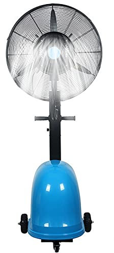 Ventilatore industriale per umidificazione e raffreddamento, ventilatore nebulizzatore a 3 velocità, ventilatore a piantana con nebulizzazione, ventilatori elettrici con serbatoio d'acqua per impiegh